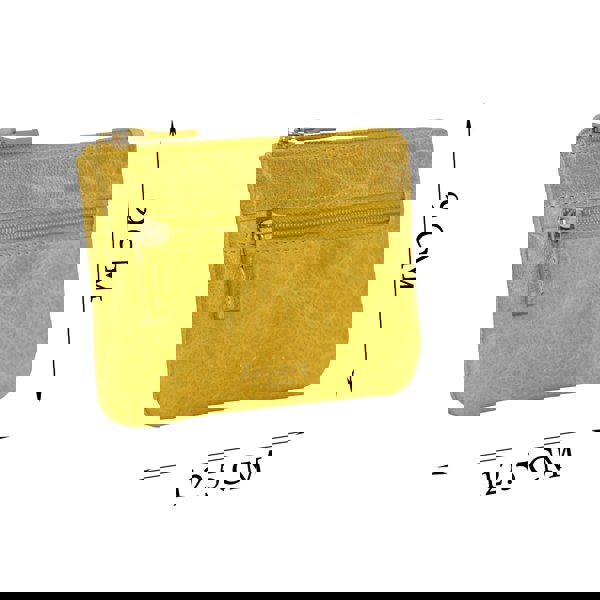 Assots London 'MARY' Yellow Soft Small Leather Coin Purse