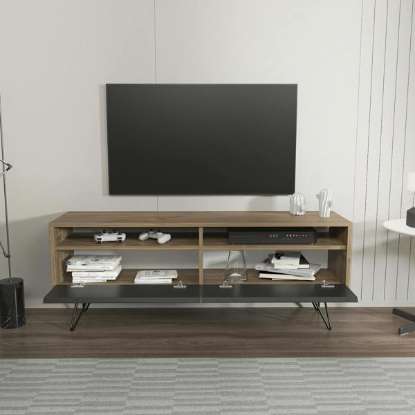 Decorotika Flay Modern Tv Stand TV Cabinet for TV's up to 65"