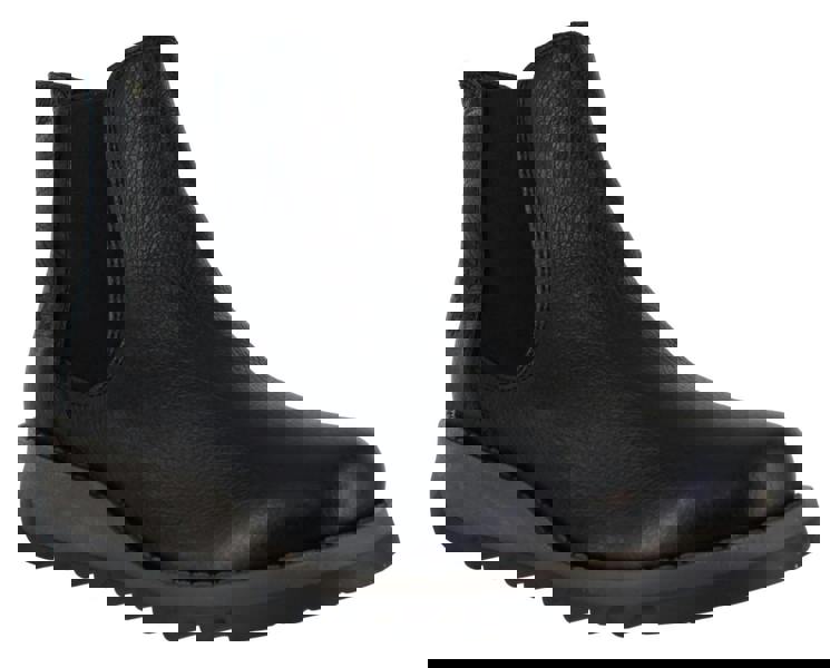 Fly London Salv Womens Wedged Heeled Chelsea Leather Ankle Boots