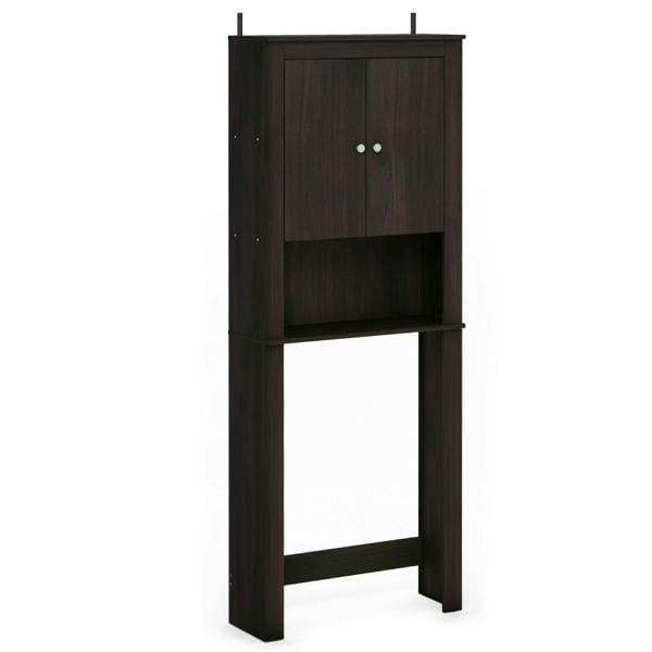 WALPLUS Indo Double Door Bath Cabinet, Espresso | Elegant Interior Wall Decoration