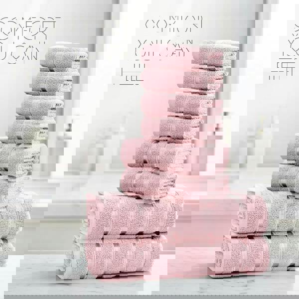 Smart Living Boston 8 PCS Towel Bale Set - Pink