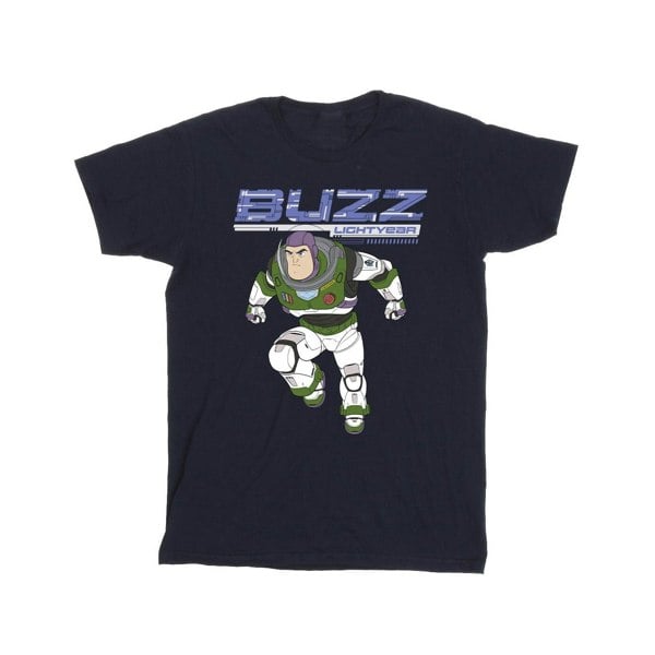 Disney Boys Lightyear Buzz Jump To Action T-Shirt - Navy Blue