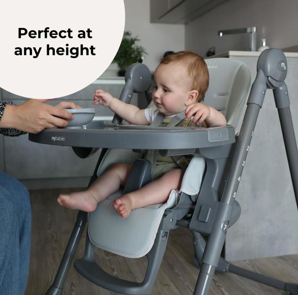 My Babiie MBHC9 Luxe Highchair from Birth - Grey