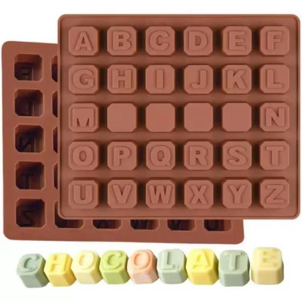 ATEK Alphabet Letter Silicone Mould for Chocolate Fondant
