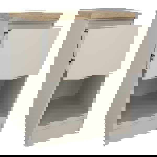 Furniture To Go Naia Bedside 1 Drawer 1 Shelf in Cashmere Jackson Hickory