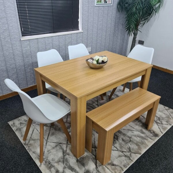 Kosy Koala Dining Table Set with 4 Chairs Dining Room and Kitchen table set of 4, and Benches