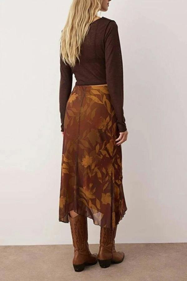 WOVCOR Tulle Stretch Knit Skirt