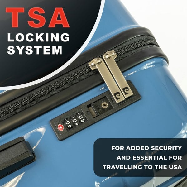 Pierre Cardin Provence Lightweight Luggage 8 Wheels TSA Locks Hardshell Suitcase