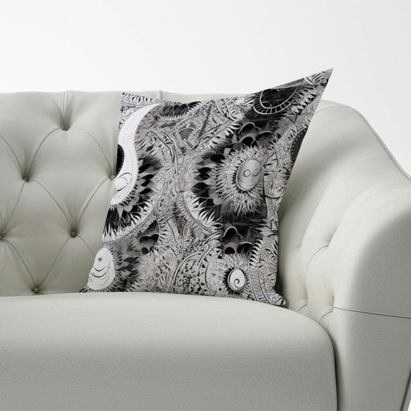 Warren Reed Abstract Moon and Sun Cushions