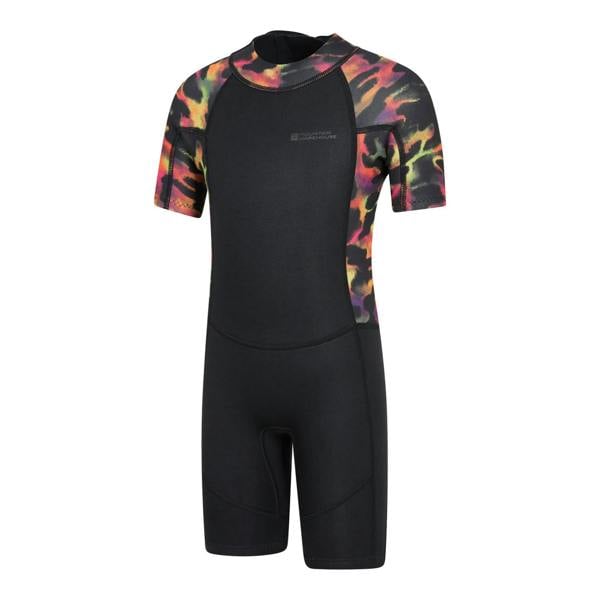 Mountain Warehouse Childrens/Kids Shorty Printed Wetsuit - Red - 