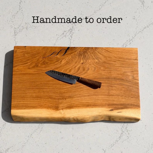 Giraffes & Craftz XL Live Edge Oak Chopping Board - James Martin style Oak Chopping & Serving Board
