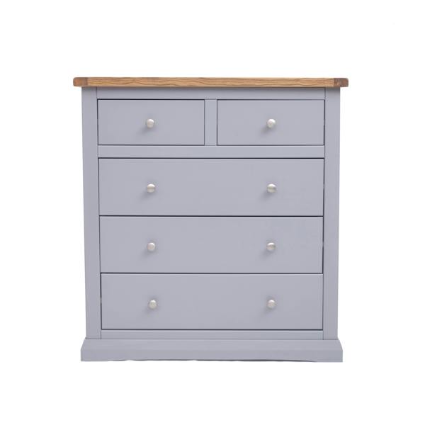 Rocca 5 Drawer Chest of Drawers Chrome Knob