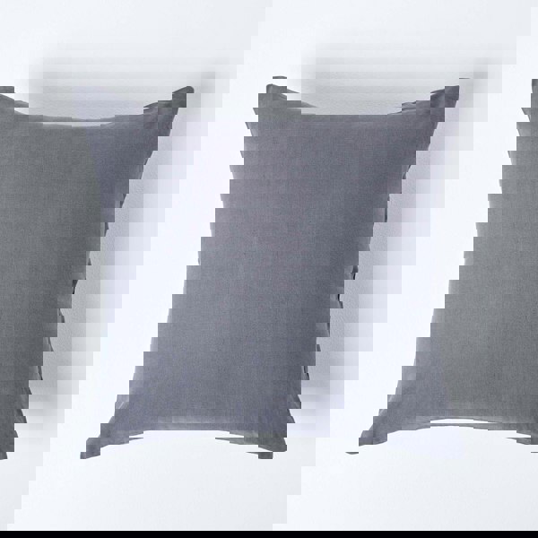 HOMESCAPES French Flax Linen Pillowcase, European Size