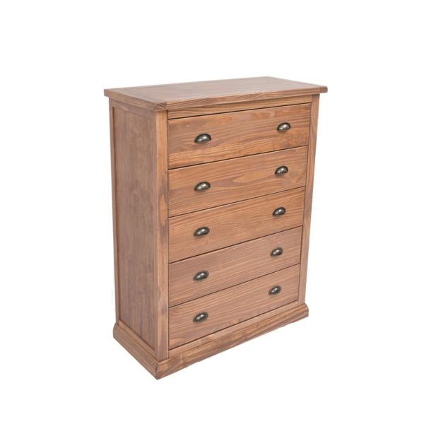 Cabinet Bits Tirolo 5 Drawer Chest of Drawers Brass Cup Handle