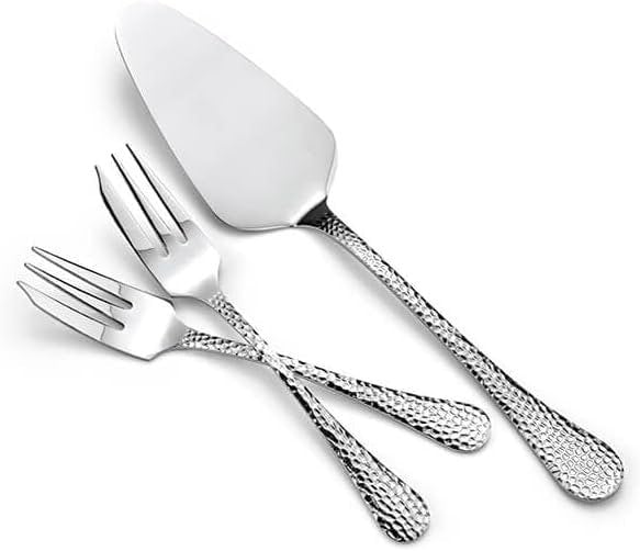 Arthur Price 'Avalon' Stainless Steel Gift Boxed Cutlery Pastry Set  6 Pastry Forks And Server