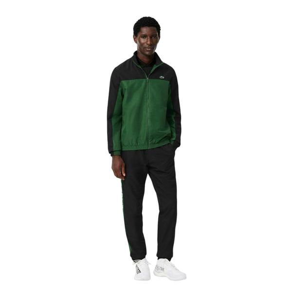 Lacoste Mens Printed Tennis Tracksuit Set - Green - 