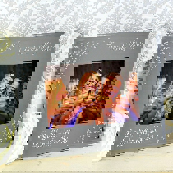 Personalised Memento Company Personalised Twenty One Diamante 6x4 Glass Photo Frame