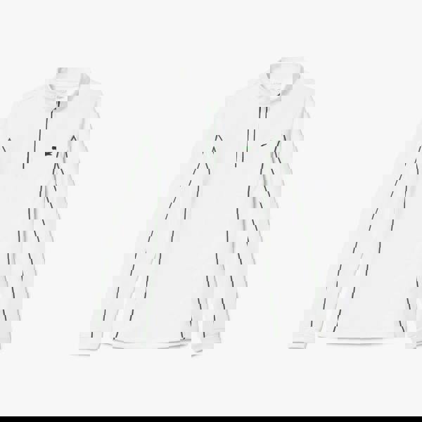 Lacoste Womens/Ladies Layered Slim Tennis Sweatshirt - White/Green - 