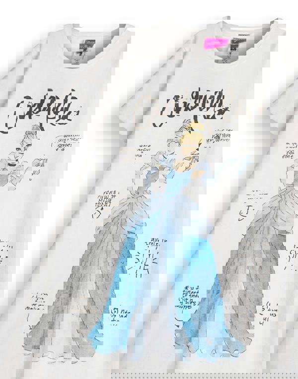 Disney Cinderella GirlsWhite Short Sleeved T-Shirt