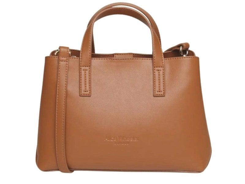 Alice Wheeler “Florence” Nappa Handbag – Luxury Vegan Leather Grab & Shoulder Bag