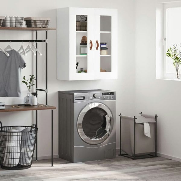 Berkfield Wall Mounted Cabinet White 69.5x34x90 cm