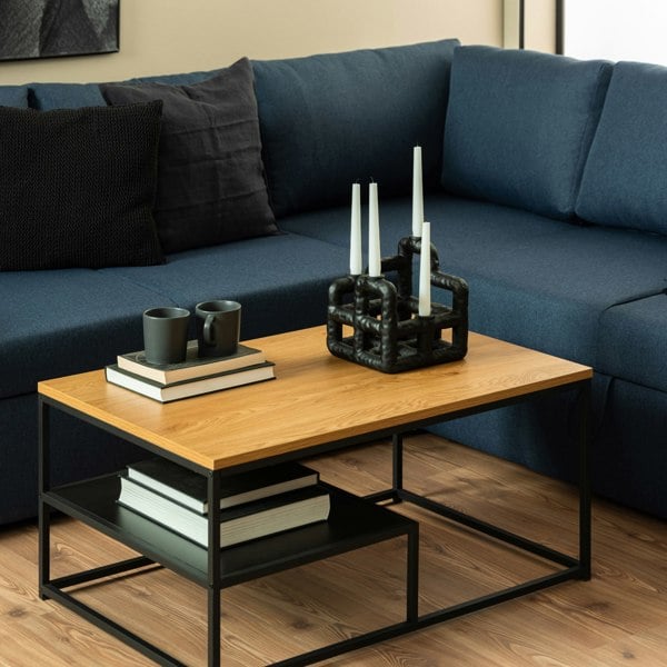 Furniture To Go Gila Coffee Table with Open Shelf in Oak