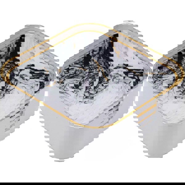 Maison des Cadeaux Set of 4 Square White Drink Coasters