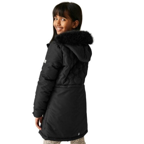 Regatta Kids Fabrizia II Quilted Jacket - Black - Black - 100% Polyester