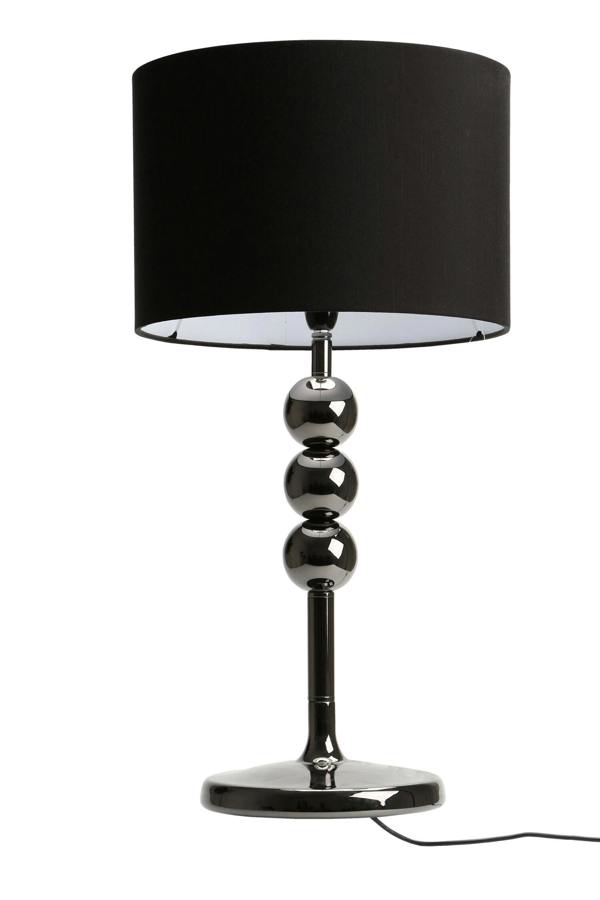 Interiors by Premier Friedman Gunmetal and Black Table Lamp with Ball Design