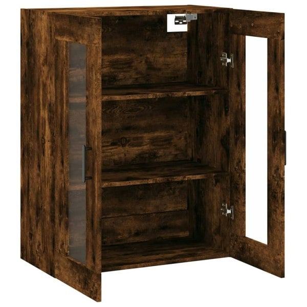 Berkfield Wall Mounted Cabinet Smoked Oak 69.5x34x90 cm