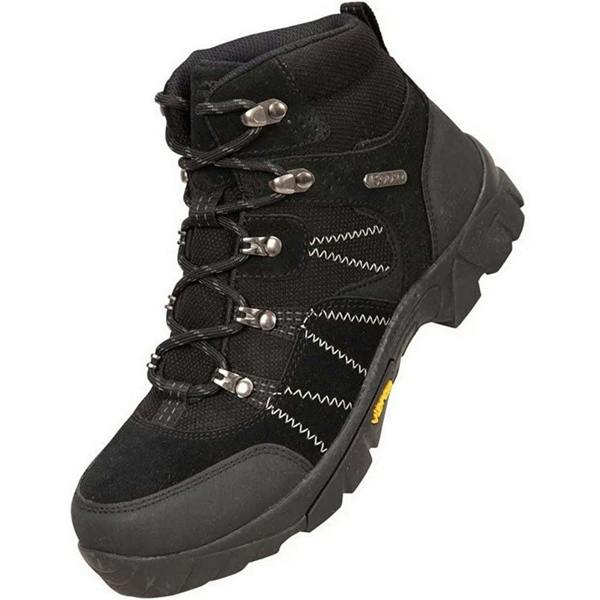 Mountain Warehouse Childrens/Kids Edinburgh Waterproof Suede Walking Boots - Black - 
