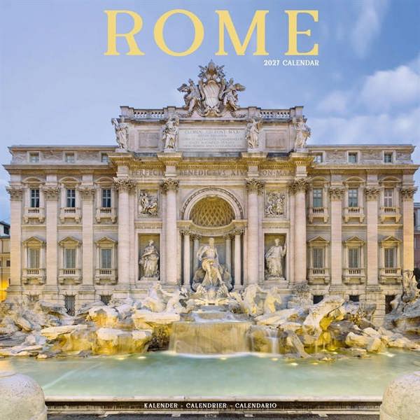 Rome Calendar 2027, Wall Calendars, Month To View, Travel, Gift