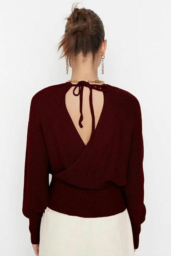 Hoxton Gal Wrap Knit Sweater