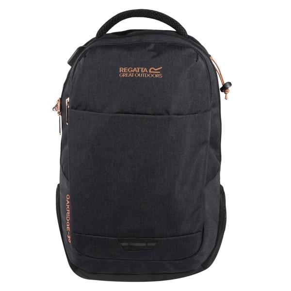 Regatta Unisex Adult Oakridge 20L Backpack - Black/Rose Gold - 