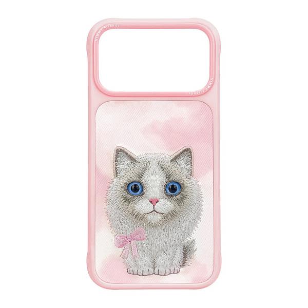 Nimmy Friends Nimmy Big Eye Cute Pet Ragdoll Cat Case with MagSafe for iPhone 17 Pro Max 6.9" Pink - N-XDY-IP17-PRO-MAX-07-D