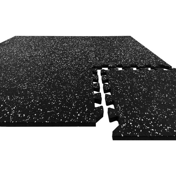 Nicoman Interlocking Rubber Topped Anti Vibration Foam Mats - 62cm x 62cm - 14mm Thick