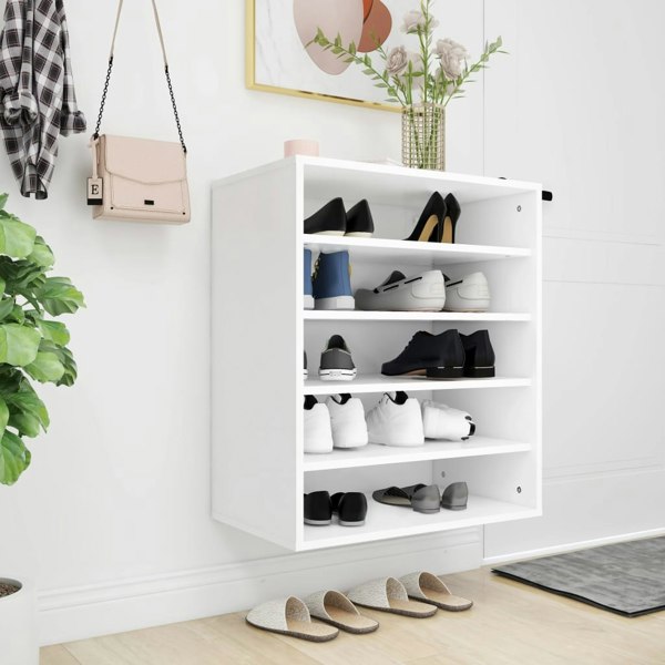 Berkfield Shoe Cabinet White 60x35x70 cm Engineered Wood