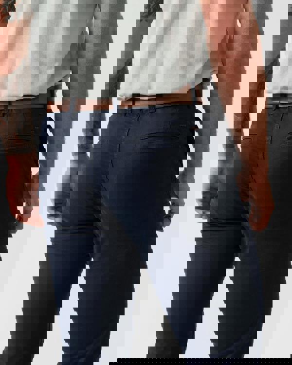 BOSS Orange Classic Slim Fit Chino - Dark Blue 404 - back pocket detail