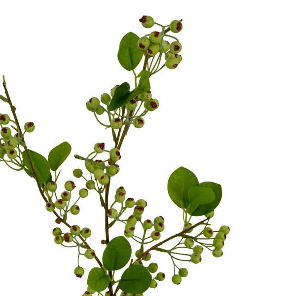 Wyld Haus Set of 3 Artificial Flowers Green Mossberry Large Branches