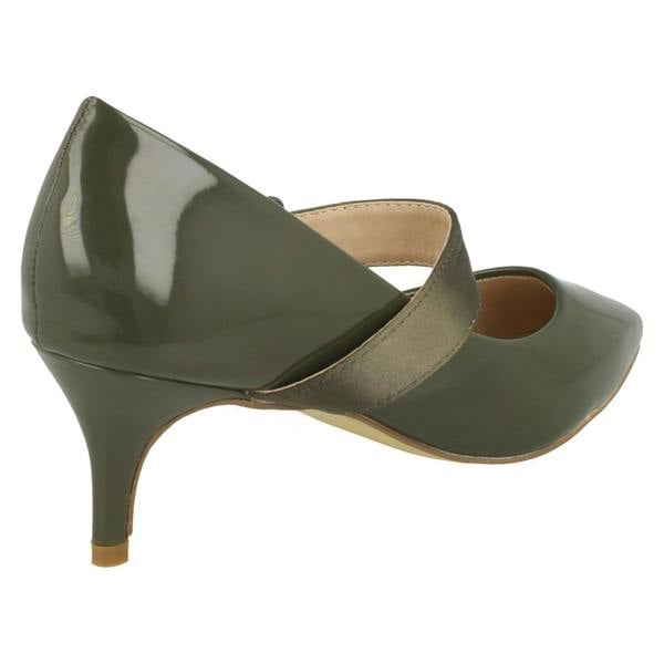 Spot On Ladies Spot On Chunky Buckle Strap Court Shoes F90059