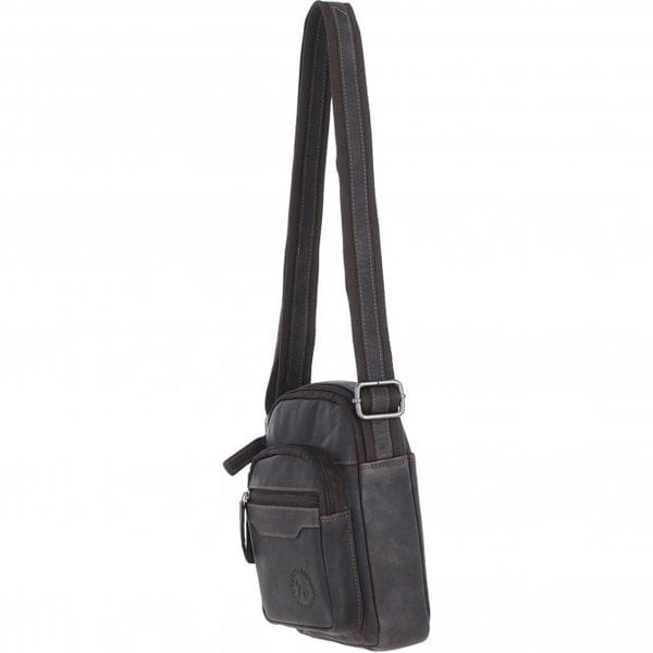 Leather Company Real Leather Compact Crossbody Bag: SICILY