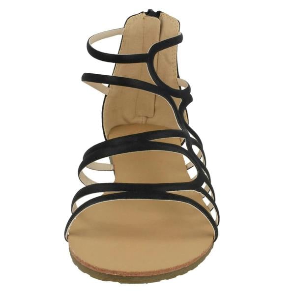 Spot On Ladies Spot On Flat Strappy Sandals F00053