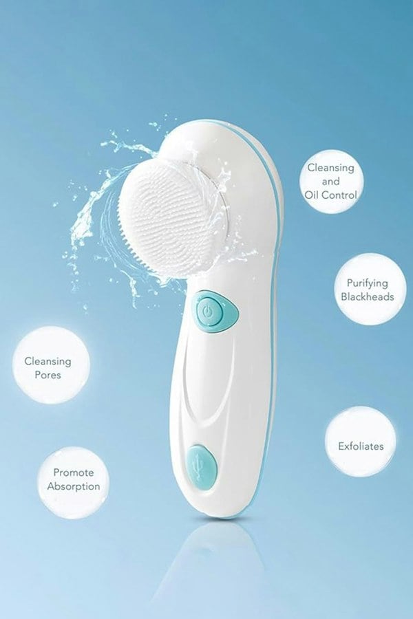 Living and Home 4 in 1 Electric Facial Cleansing Brush