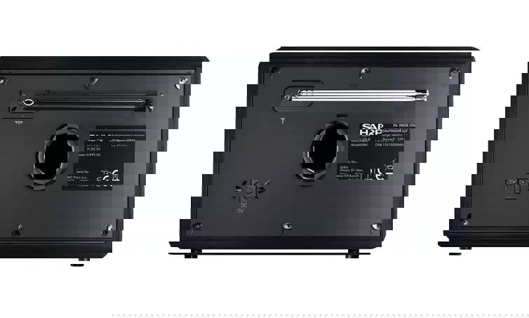 Sharp DR-450(BK) 6W DAB+ FM Bed Side Bluetooth Radio, LED Display - Free Gift RRP £5!