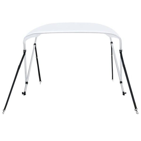 Berkfield 2 Bow Bimini Top White 180x150x110 cm