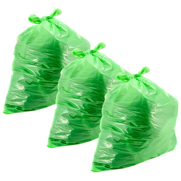 Green 60L Garden Waste Bags Multipurpose Bin Liners