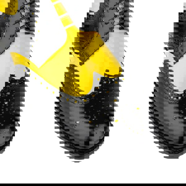 Embassy London Kensington - Yellow & Black - Men's leather brogue lace-up