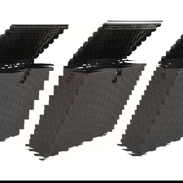 4ft W 99-Gallon Rattan Garden Storage Outdoor Deck Box Garden Storage Boxes Living and Home