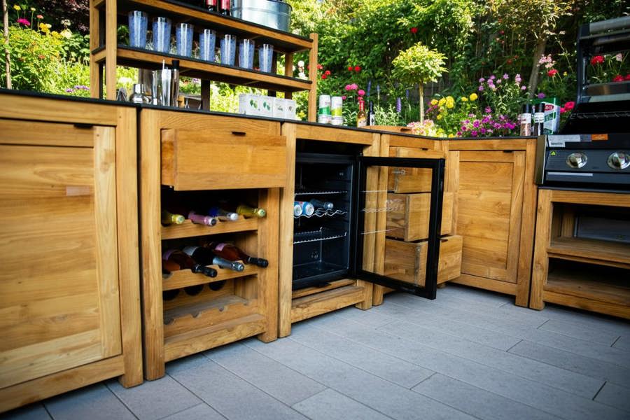 Ocean Designs Barletta Teak Outdoor Kitchen Set 4