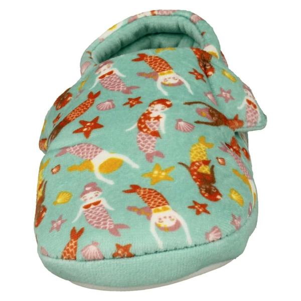 Clarks Childrens Clarks Print Detailed Slippers - Fluffy Snug T